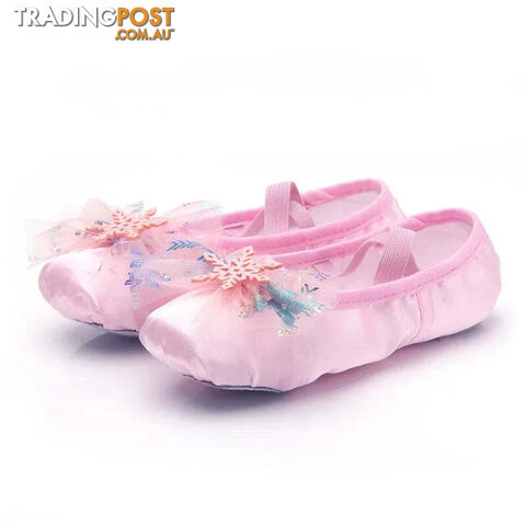 Cherry pink / 30Zippay Lovely Princess Dance Soft Soled Ballet Shoe Children Girls Cat Claw Chinese Ballerina Exercises Shoes