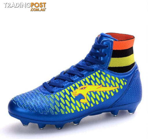 Blue / 6Zippay 3 colors EUR 33-44 superfly football boots brand design men's soccer shoes women botas de futbol specialty soccer boots cleats