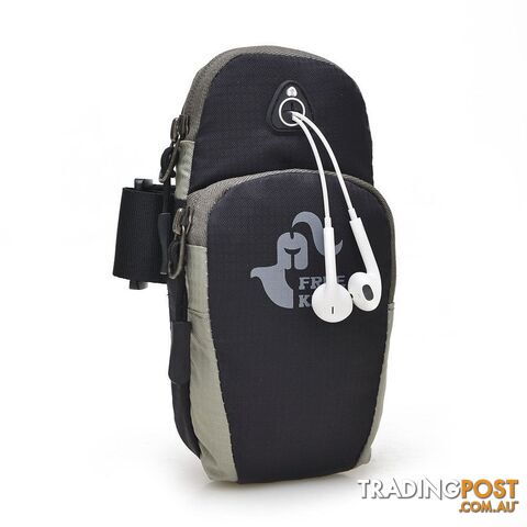 BlackZippay 5.5inch Running Jogging GYM Protective Phone Bag Sports Wrist Bag Arm Bag , Outdoor Waterproof Nylon Hand Bag For Camping Hiking