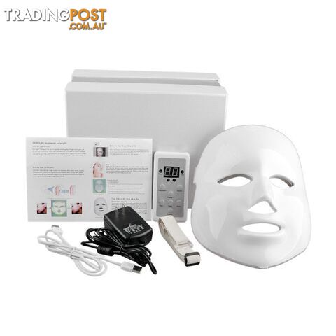 7 color / UK plugZippay NEW Korean Photodynamic LED Facial Mask Home Use Beauty Instrument Anti acne Skin Rejuvenation LED Photodynamic Beauty Face Mask