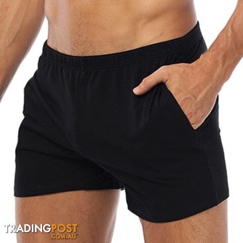 OR130-Black / LZippay Boxer Cotton Underwear Boxershorts Sleep Men Swimming Briefs