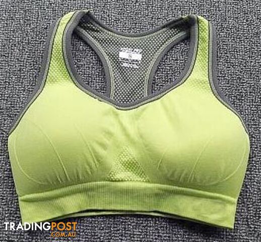 light yellow / SZippay HOT Professional women sports bras GYM lady running fitness exercise quick-drying underwear training dancing Shockproof vest