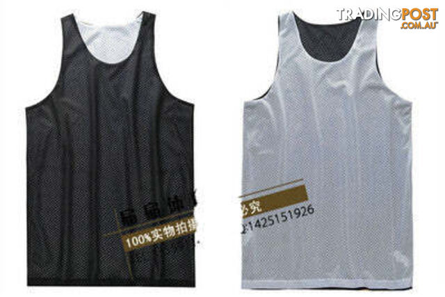Black / XLZippay Double-sides Wearing Ultra-light Breathable Basketball Jersey Reversible Sport Jerseys Big Size Training Jersey Gym Jerseys
