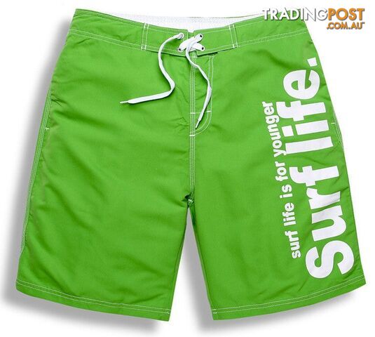 Green / MZippay Brand Male Beach Shorts Active Bermuda Quick-drying Man Swimwear Swimsuit XXXL Size Boxer Trunks Men Bottoms Boardshorts