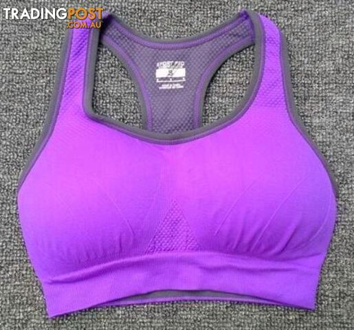 Purple / SZippay HOT Professional women sports bras GYM lady running fitness exercise quick-drying underwear training dancing Shockproof vest