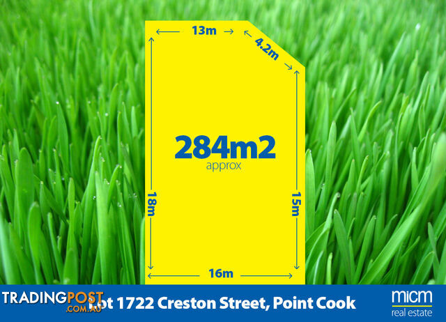 Lot 1722 Creston Street POINT COOK VIC 3030