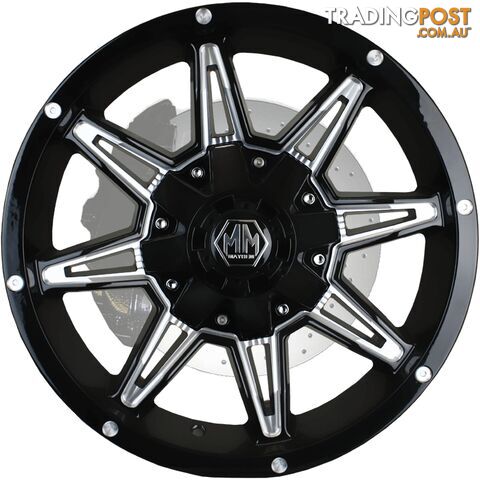 MAYHEM WHEELS RAMPAGE GLOSS BLACK MILLED - photo 2 of 2