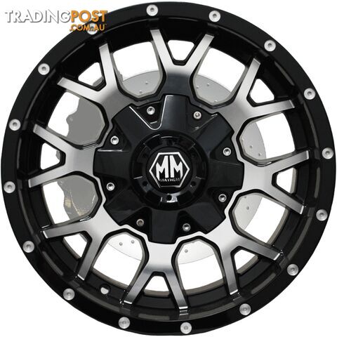 MAYHEM WHEELS WARRIOR GLOSS BLACK MACHINED FACE - photo 2 of 2