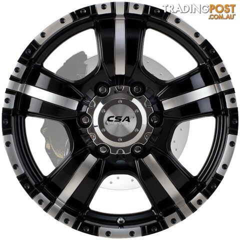 CSA MONSTER 17X8 GLOSS BLACK MACHINED FACE - photo 2 of 2