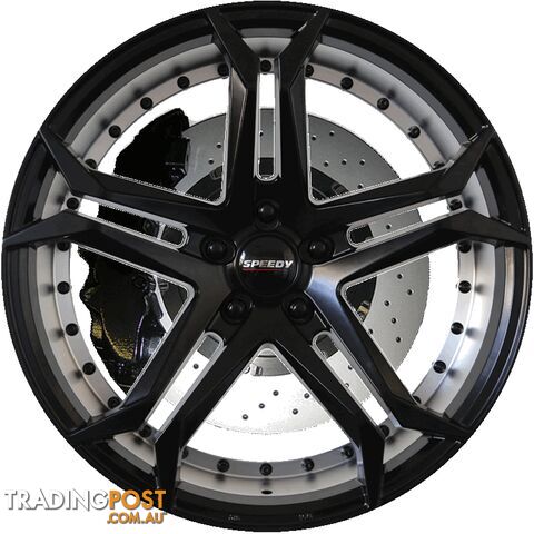 SPEEDY WHEELS HOTSHOT SATIN BLACK MACHINED - photo 2 of 2