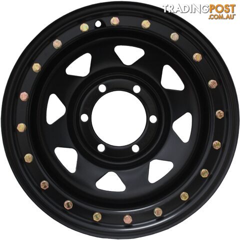 DYNAMIC STEEL IMITATION BEADLOCK SUNRAYSIA SATIN BLACK POWDER COATED - photo 2 of 2