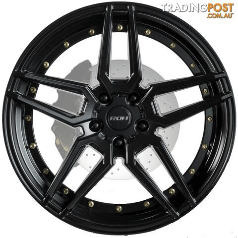 ROH RO1 MATT BLACK GOLD STUD - photo 2 of 2