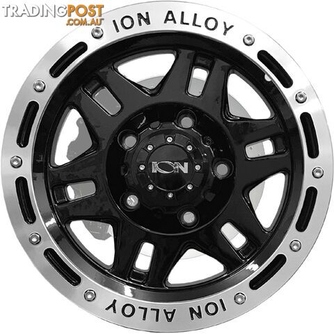 ION WHEELS 133 SATIN BLACK W MACHINED LIP - photo 2 of 2