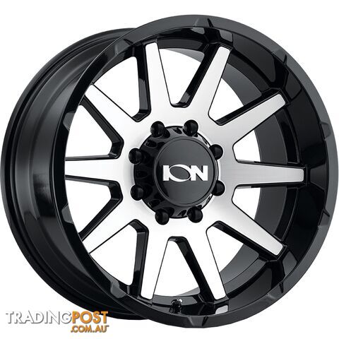 ION WHEELS 143 GLOSS BLACK MACHINED FACE
