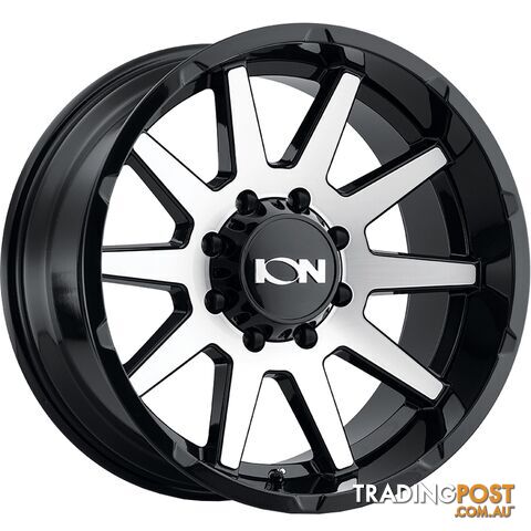 ION WHEELS 143 GLOSS BLACK MACHINED FACE