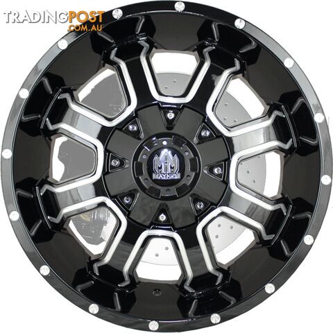 MAYHEM WHEELS FIERCE GLOSS BLACK MILLED - photo 2 of 2