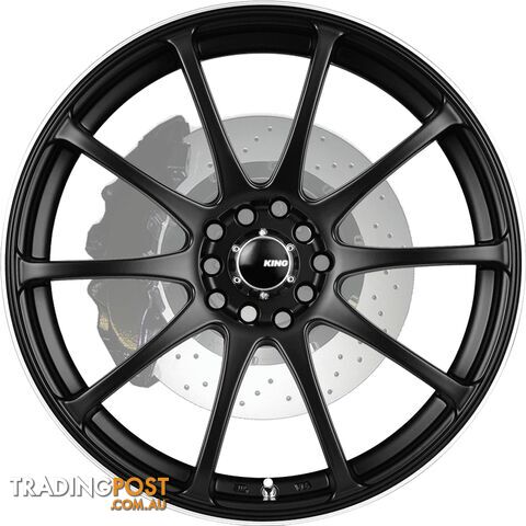 KING WHEELS HALO SATIN BLACK - photo 2 of 2