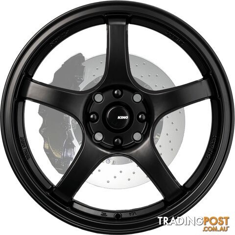 KING WHEELS ROCKET SATIN BLACK - photo 2 of 2