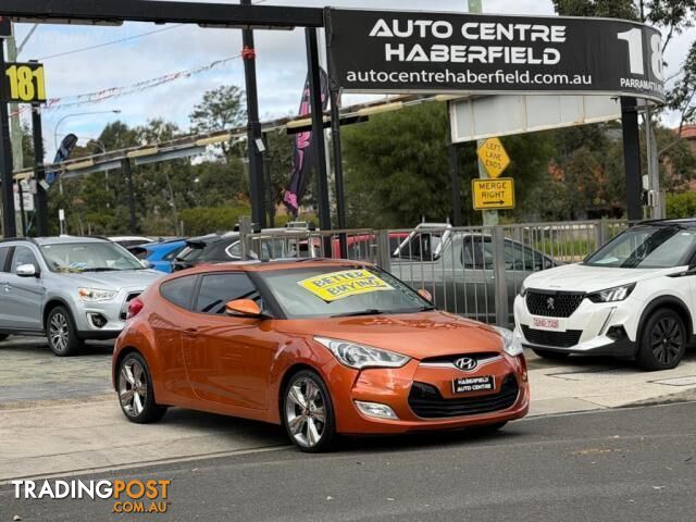 2012 HYUNDAI VELOSTER FS COUPE 4DR D-CT 6SP 1.6I [FEB] HATCH