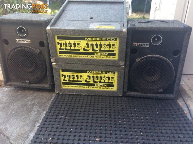 MOBILE CD THE JUKE BOX +ETONE SPEAKERS+ LIGHTS