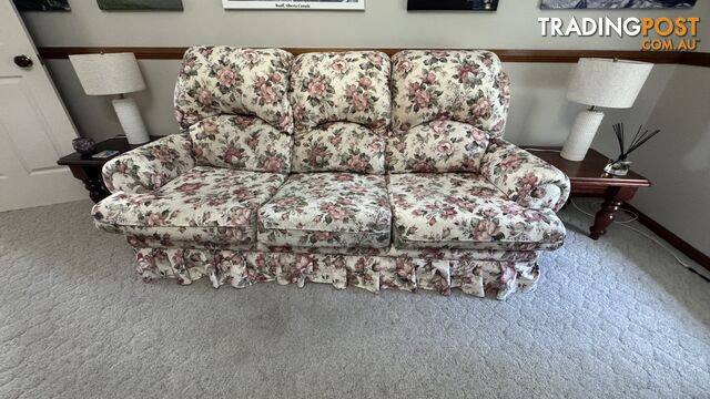 Lounge suites Used FOR SALE - 2 x 3 seater lounges