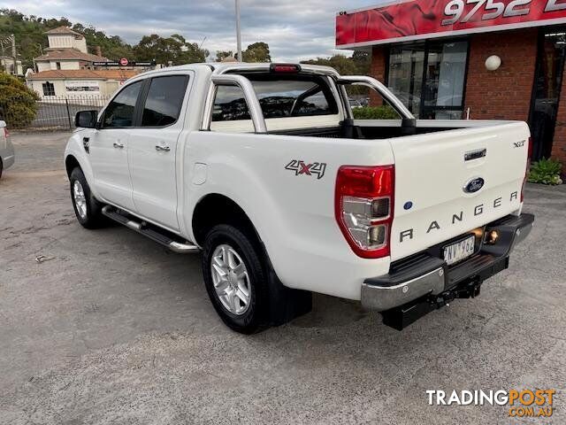 2013 FORD RANGER XLT PX 4X4 DUAL RANGE DUAL CAB UTILITY