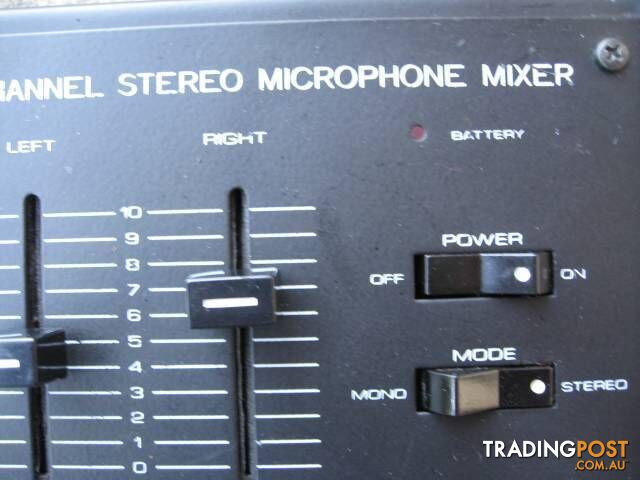 REALISTIC 4 CHANNEL STEREO MICROPHONE MIXER pickup 3168 or post