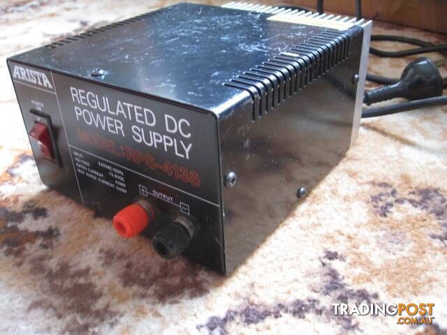 13.8 VOLT DC PROWER SUPPLY 4 AMP ARISTA RPS-4138