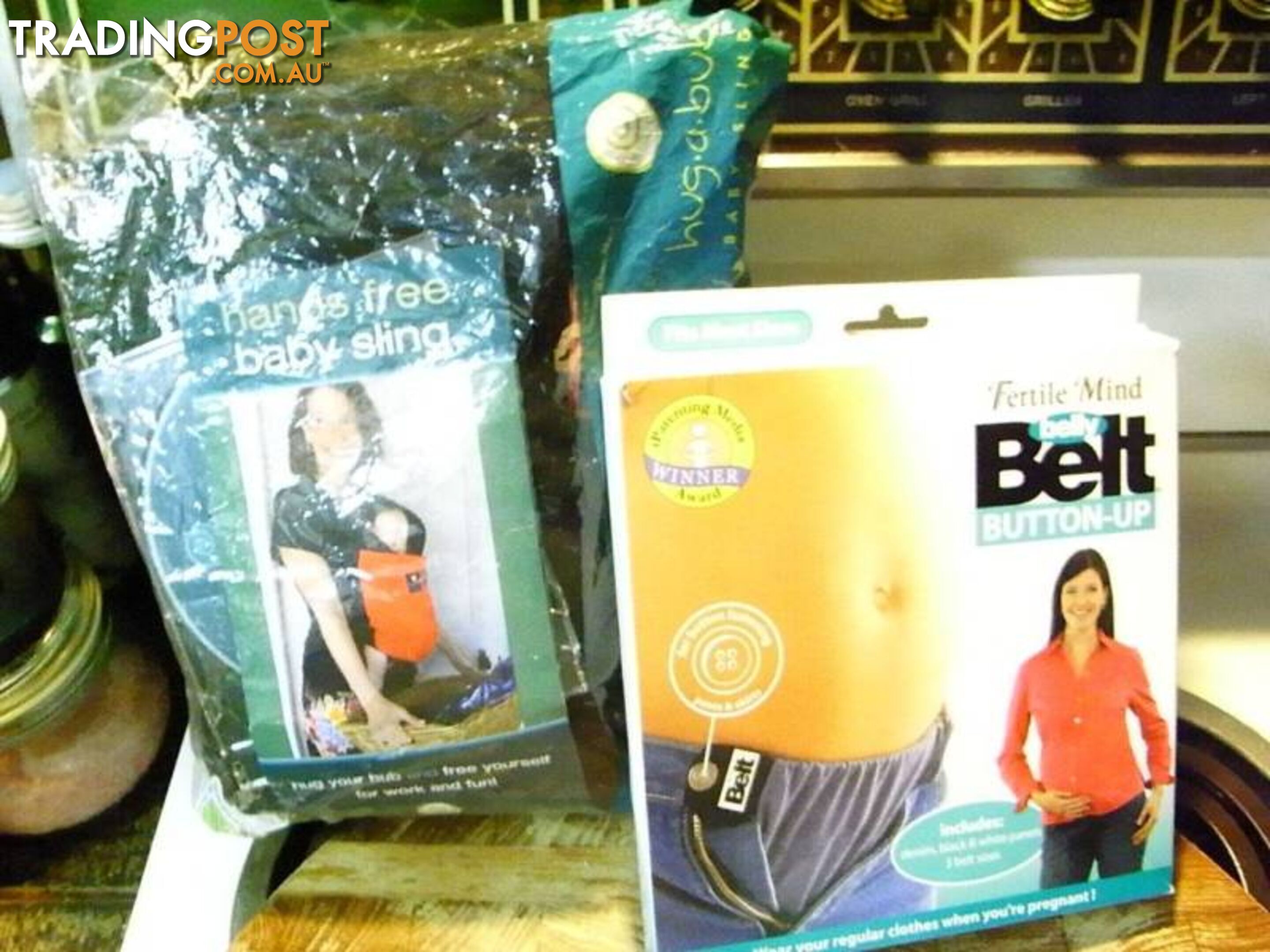 NEW Original Organic Pocket Wrap Carrier +dvd + BELLY BELT KIT B