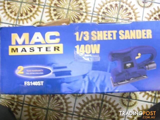 NEW MAC MASTER 1/3 SHEET SANDER