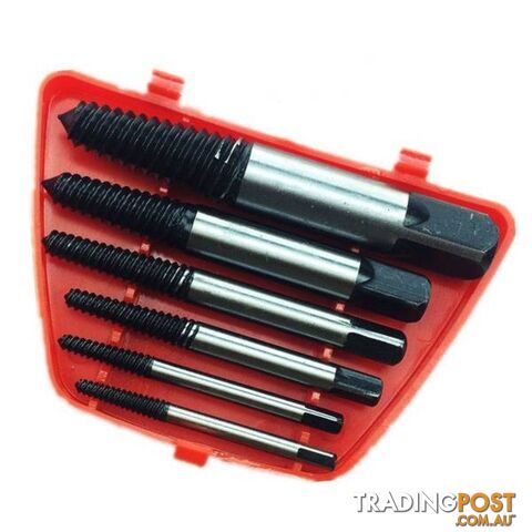 6 PC Screw Extractor Bolt Stud Remover Tool Set 3-25mm Kit.