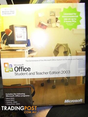 NEW UN-OPENED MICROSOFT OFFICE STUDENT TEACHER EDITION 2003 3 X