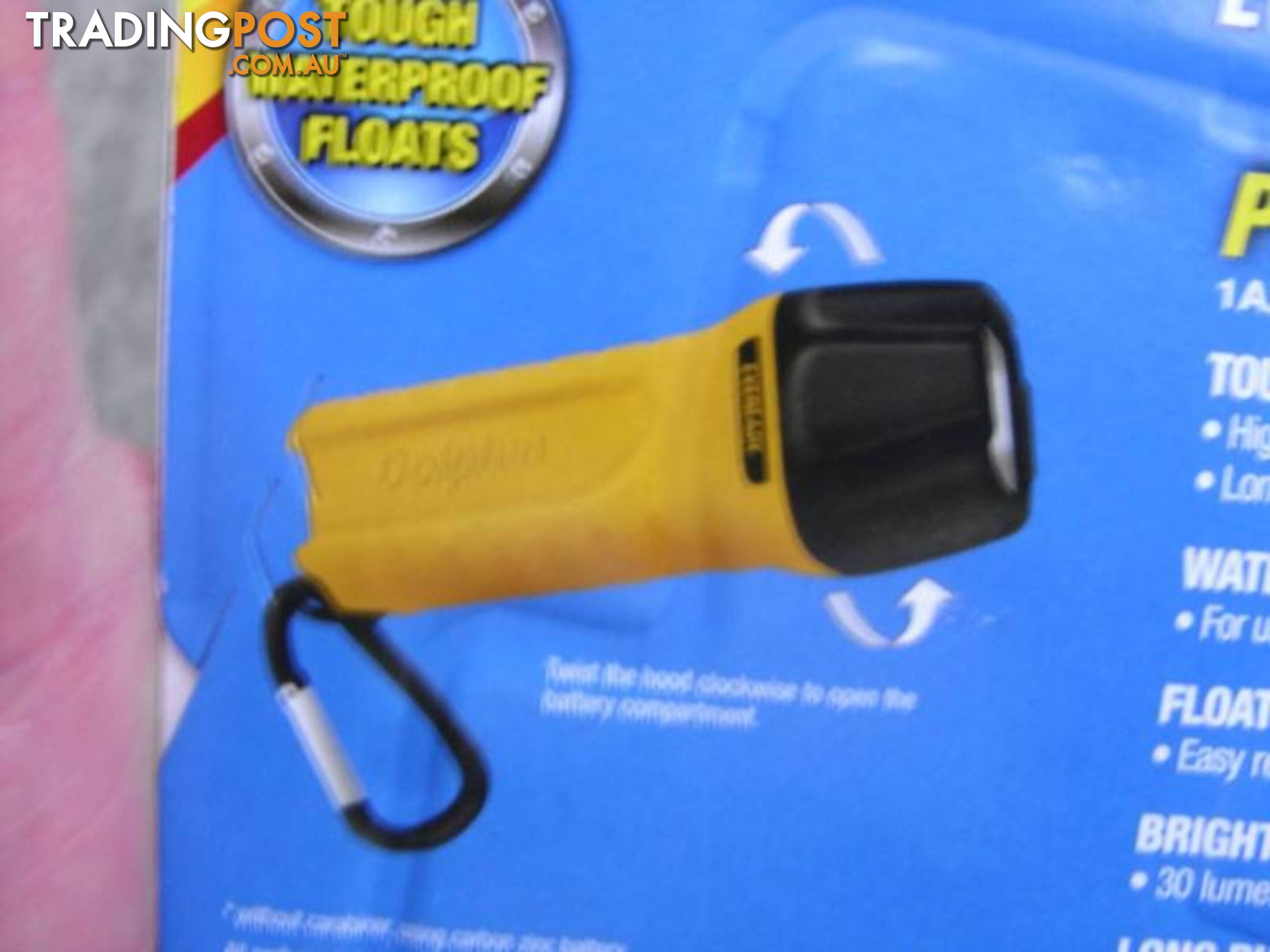 3x EVEREADY DOLPHIN PICO TOUGH WATERPROOF FLOATING LED KEY RING