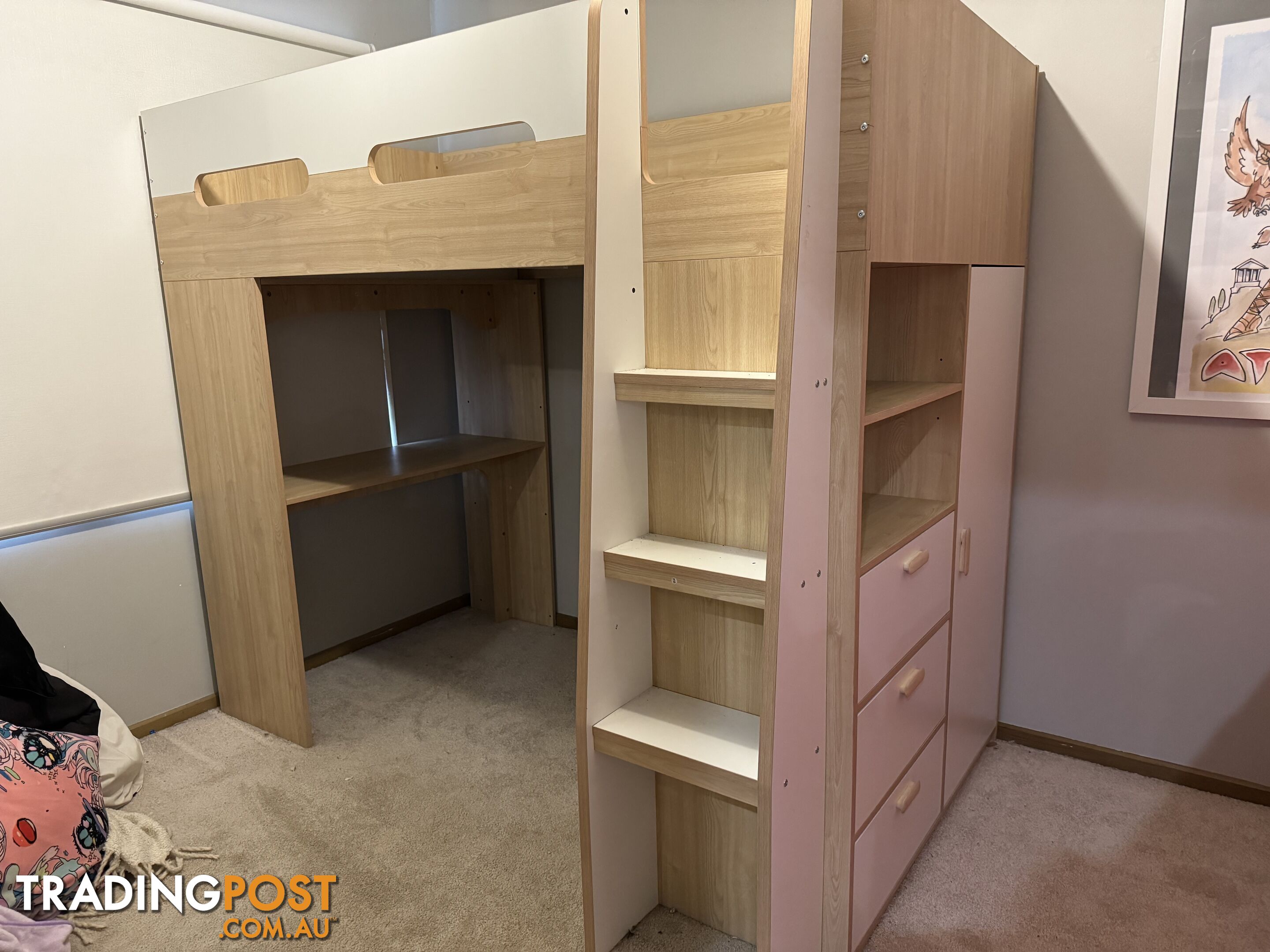 King single loft bed