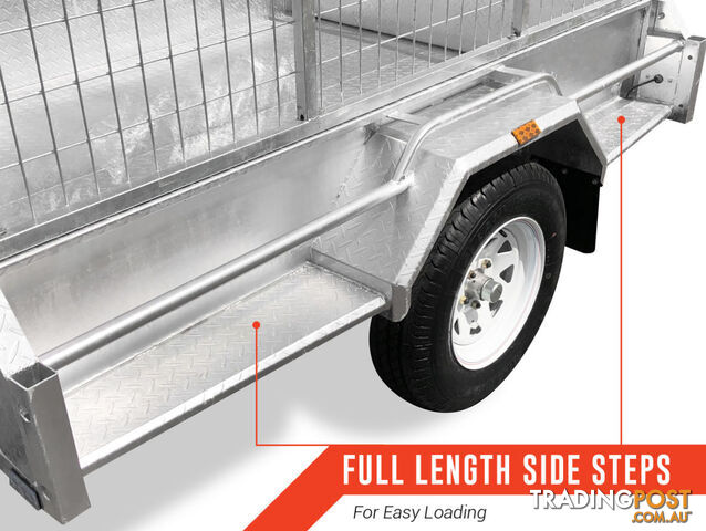 7x4 Heavy duty premium Box Trailer Galvanised Price include 600mm CAGE - photo 5 of 12