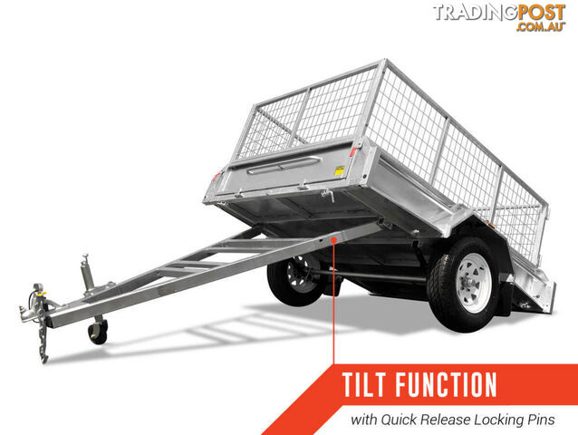 7x4 Heavy duty premium Box Trailer Galvanised Price include 600mm CAGE - photo 2 of 12