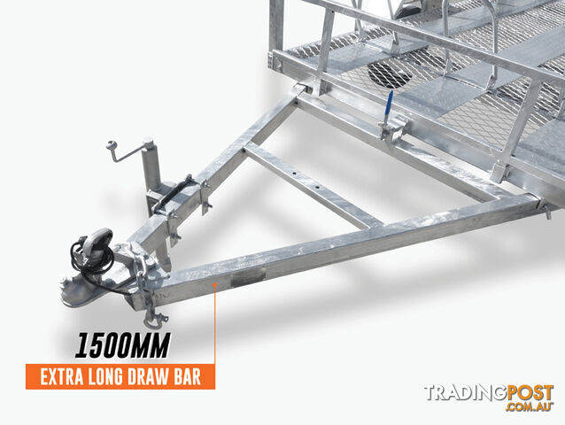 8x5 Motorcycle ATV Trailer with buildin ramp & 3 bikes holder - photo 4 of 10