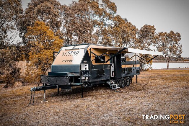 2025 LEGEND CARAVANS TYCOON SLIDER 28FT - TRIAXLE - FAMILY VAN 2-BUNK