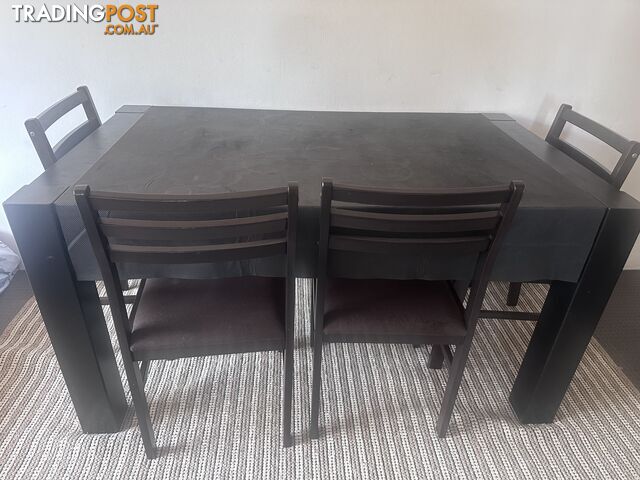 Dinning table plus 4 chairs