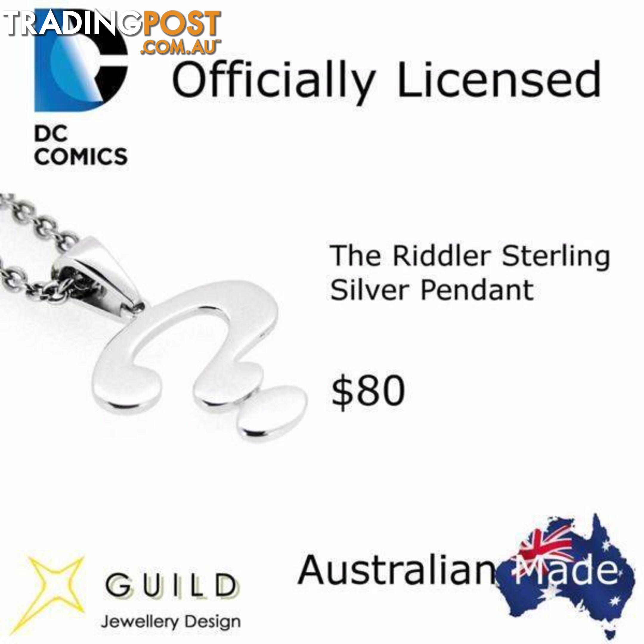 The Riddler Sterling Silver Pendant