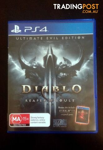 Ps4 Diablo 3 ULTIMATE EVIL EDITION+ALL DLC "As New" $30 or Swap/Trade
