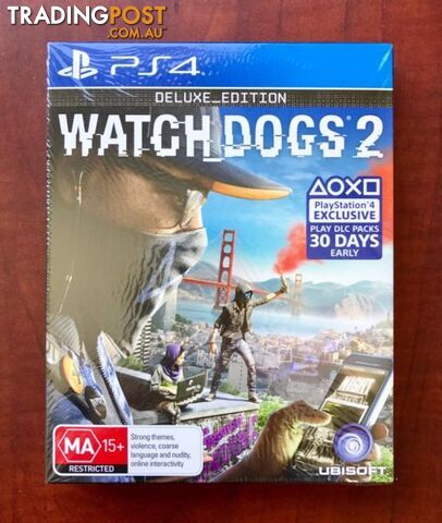 Watchdogs 2 Deluxe Edition + UNUSED DLC (Brand New Sealed) $52