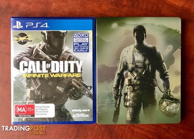 Ps4 COD Infinite Warfare + UNUSED DLC. BRAND NEW SEALED +STEELCASE $45