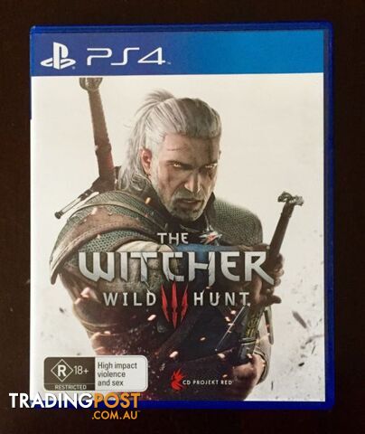 Ps4. Witcher 3 Wild Hunt. AS NEW $30 or Swap/Trade