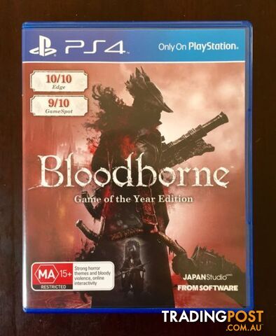 Ps4 Bloodborne - Game of the Year Edition + UNUSED DLC. 'AS NEW' $40