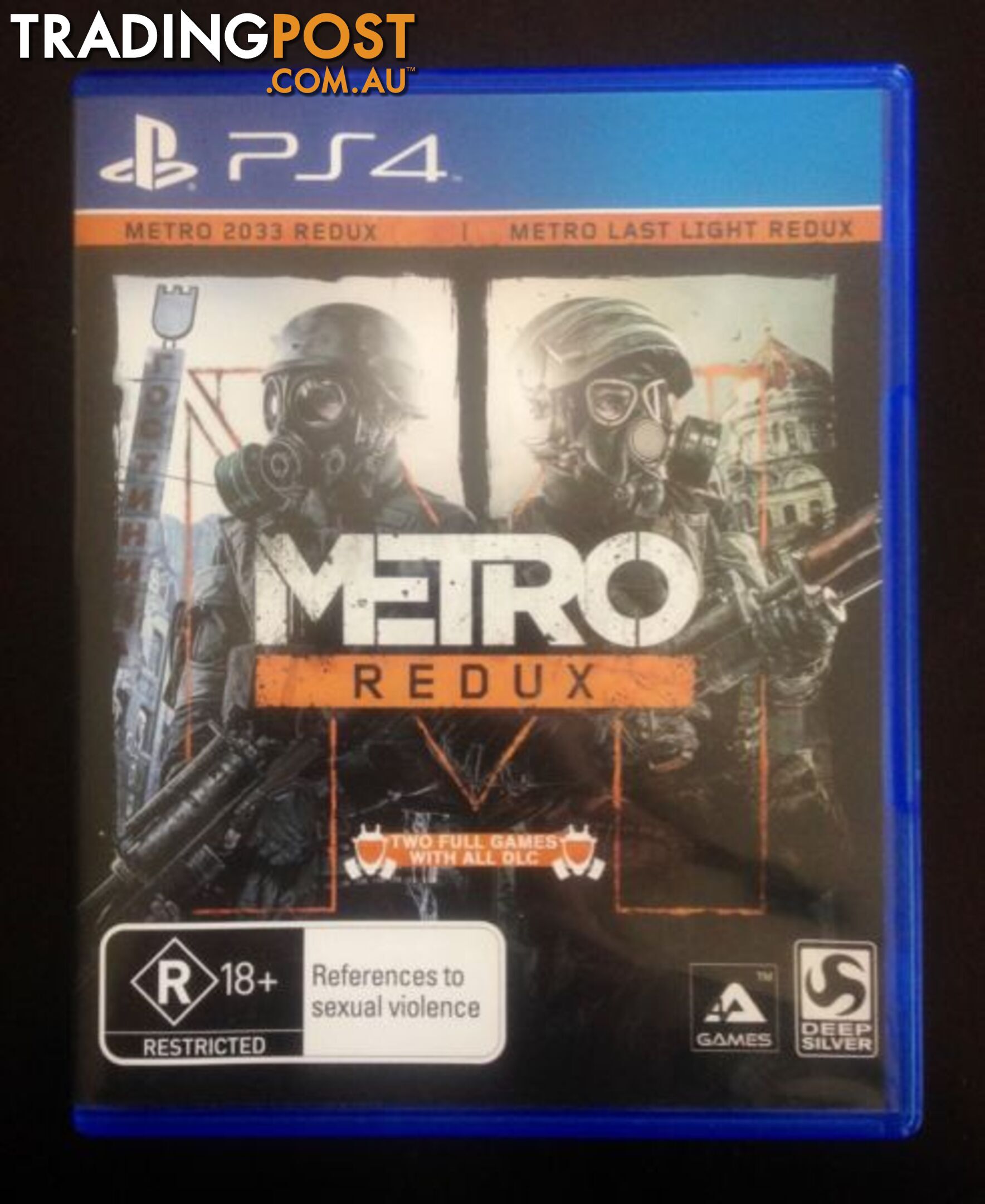 Ps4. Metro Redux - 2 COMPLETE GAMES + UNUSED DLC $40