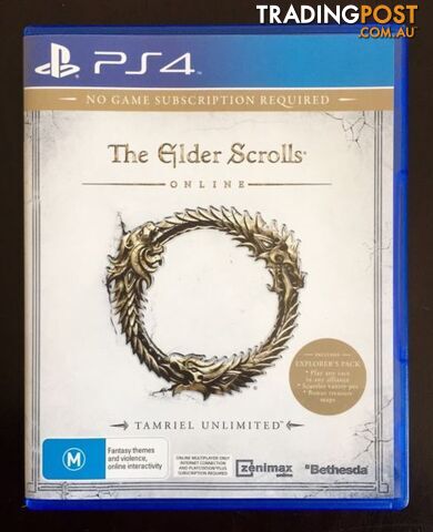 Ps4. Elder Scrolls Online. Disc in 'AS NEW'Condition $10 or Swap/Trade