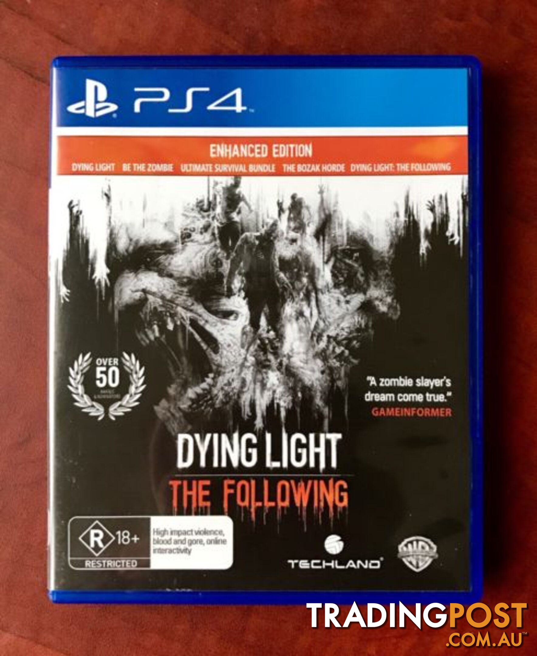 Ps4 Dying Light - The Following + UNUSED DLC "As New" $40 or Swap