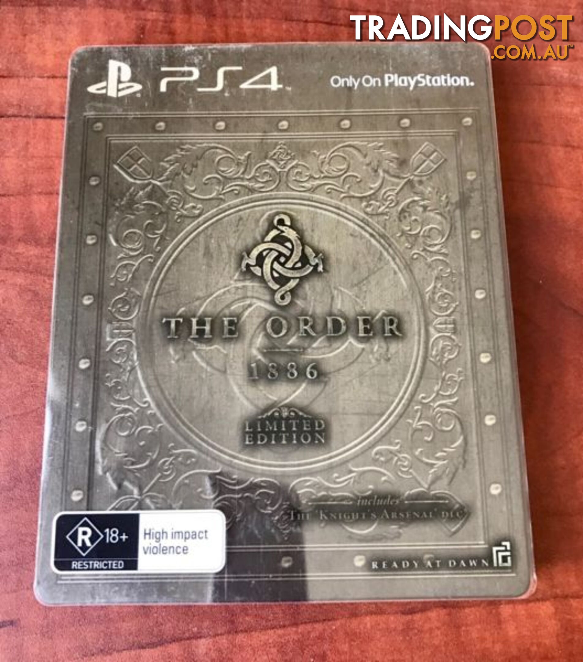 Ps4. The Order 1886. Ltd Edition Steelbook + UNUSED DLC. AS NEW $20