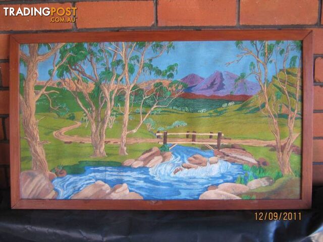 VINTAGE OIL PAINTINGS & AUSTRALIAN PICTURE PRINTS= - photo 4 of 10